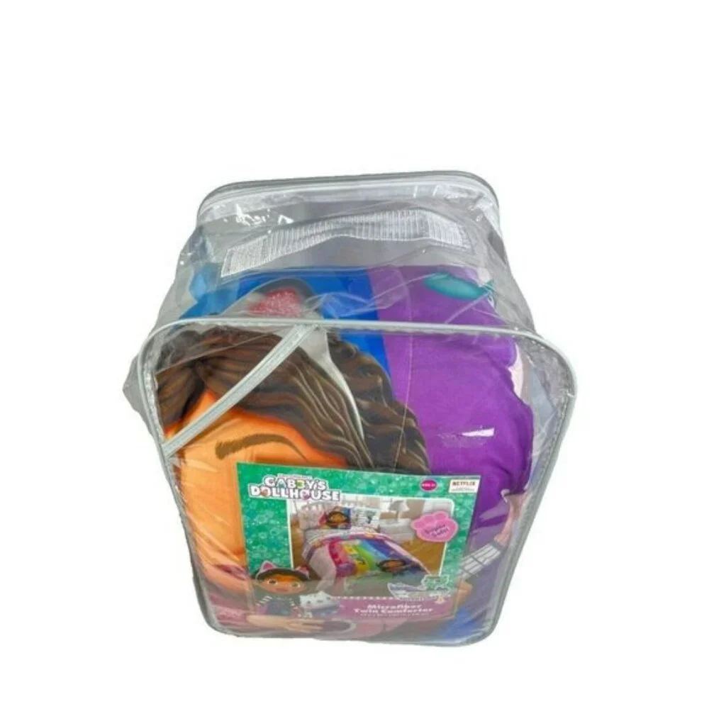 Gabby's Dollhouse Microfiber Twin Reversible Kids Comforter 86